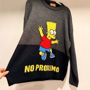 Dark Gray Graphic Crewneck Sweater